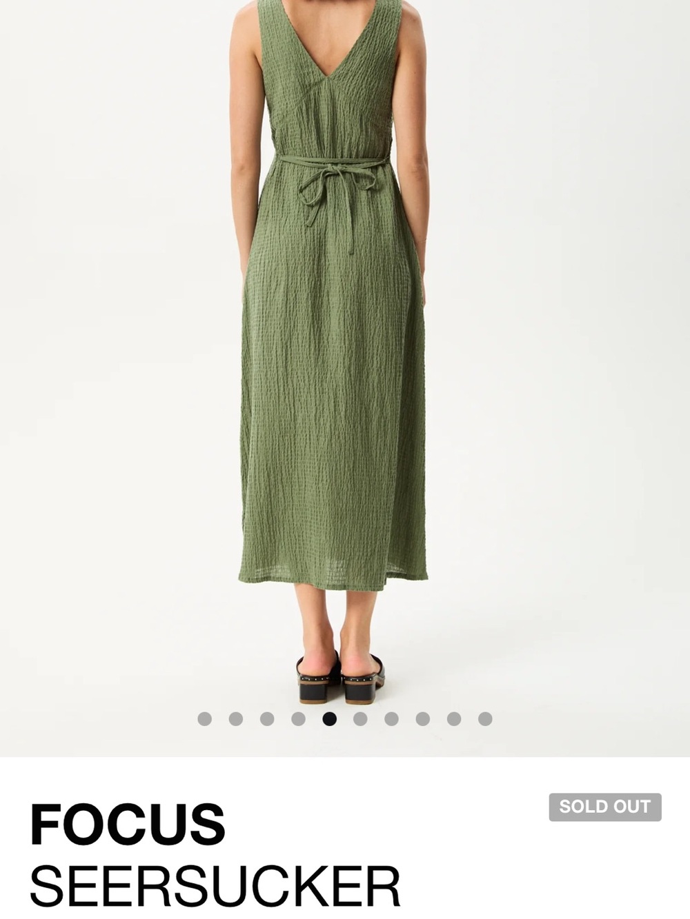 Afends hemp seersucker Focus maxi dress - Picture 2 of 9